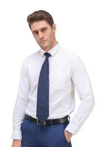 TURMS Men's Oxford Plain Shirts, Water Repellent, Anti-Stain & Anti-Odor, 100% Pure Premium Cotton, Solid Full Sleeves